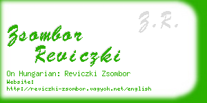 zsombor reviczki business card